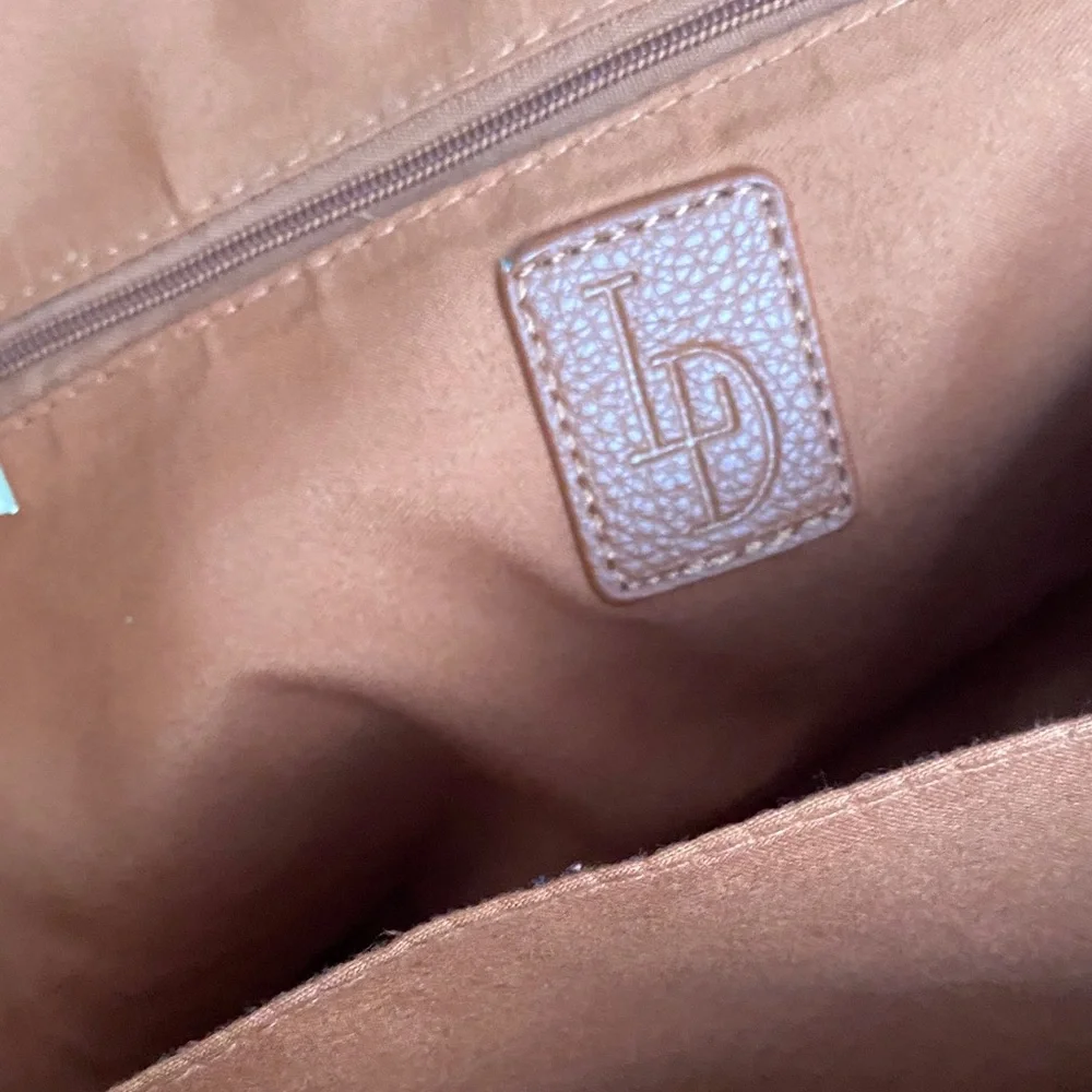 Elegant Brown Quilted Backpack